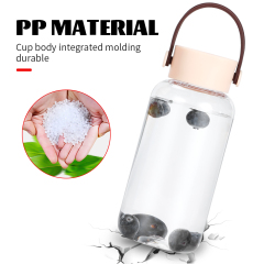 Wholesale 450ml BPA-Free Clear Plastic Sports Water Bottle Direct Drinking Gym/Camping Adult Accessory Anti-Corrosion Handle Lid