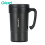 Wholesale Vacuum Insulation Double Wall Stainless Steel Travel Coffee Mug with Handle and SS304 Spoon for Office