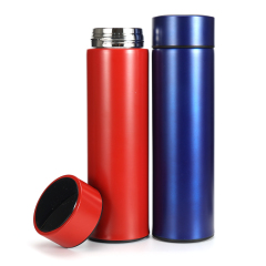 Smart Temperature Display Stainless Steel Temperature Water Bottle With Tea Strainer