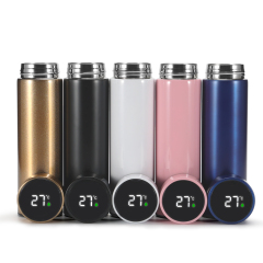 Wholesale Vacuum Flask Stainless Steel Water Bottle Smart Water Bottle Time Marker with Led Temperature