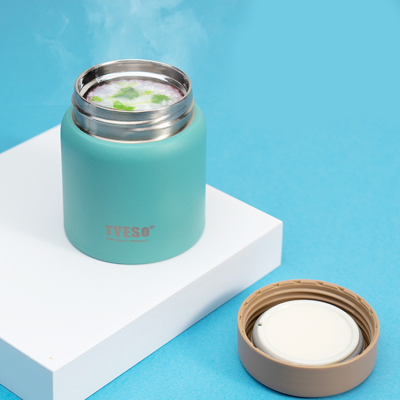 Small Capacity Wide Mouth Food Container Water Bottle Stainless Steel Lunch Box for Lunch Keeper