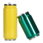 Wholesale Custom 12oz 17oz Sublimation Blanks DIY Soda Cola Can Shape Tumbler Vacuum Water Bottle With Flip Lid and Straw