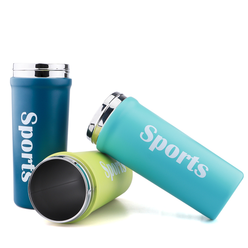 Wholesale Outdoor Vacuum Flask Portable Stainless Steel Sport Water Bottle Handle Lid