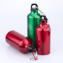 Wholesale Custom Logo Printing Outdoor Metal Aluminum Bike Sports Water Bottle with Carabiner