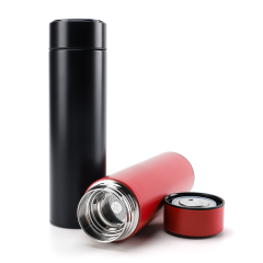 Wholesale 500ml Display Temperature Smart Drink Vacuum Water Bottle with Led Digital Lid