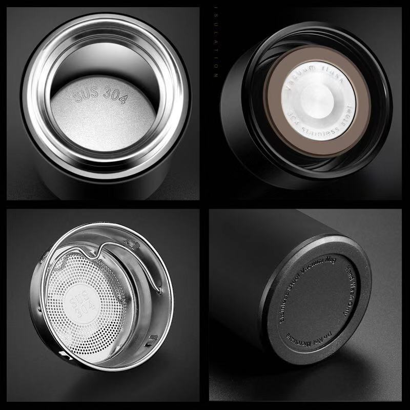 Wholesale 500ml Display Temperature Smart Drink Vacuum Water Bottle with Led Digital Lid