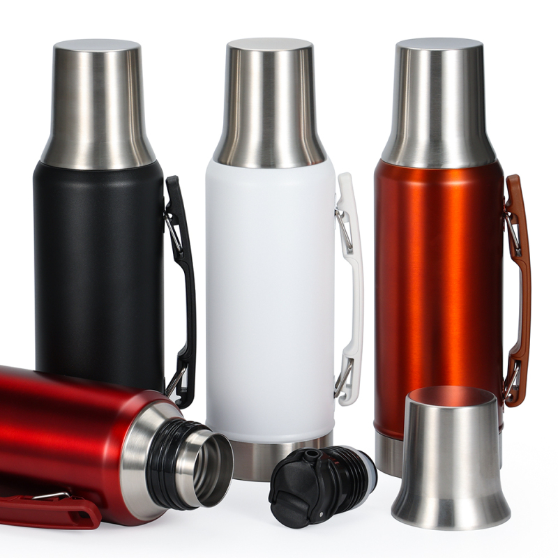 USA 40OZ New Custom Stainless Steel Vacuum Flask Pot 1200ML Thermo Steel Bottle 24h Hot and Cold