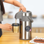 Large Capacity 3L 4L Double Wall Vacuum Insulated Stainless Steel 316 Air Pressure Pot Flask Keep Hot Cold Drinks with Handle