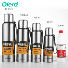 Wholesale Customized Double Wall Stainless Steel Water Bottle Vacuum Flask Insulated Water Bottle with Lid