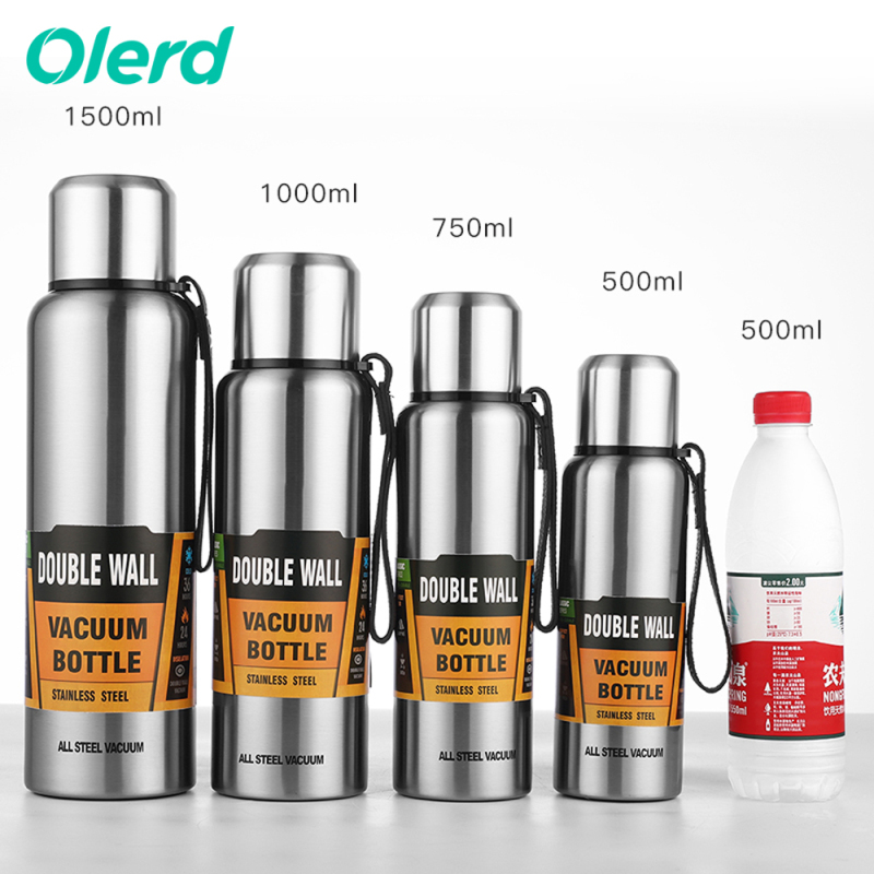Wholesale Customized Double Wall Stainless Steel Water Bottle Vacuum Flask Insulated Water Bottle with Lid