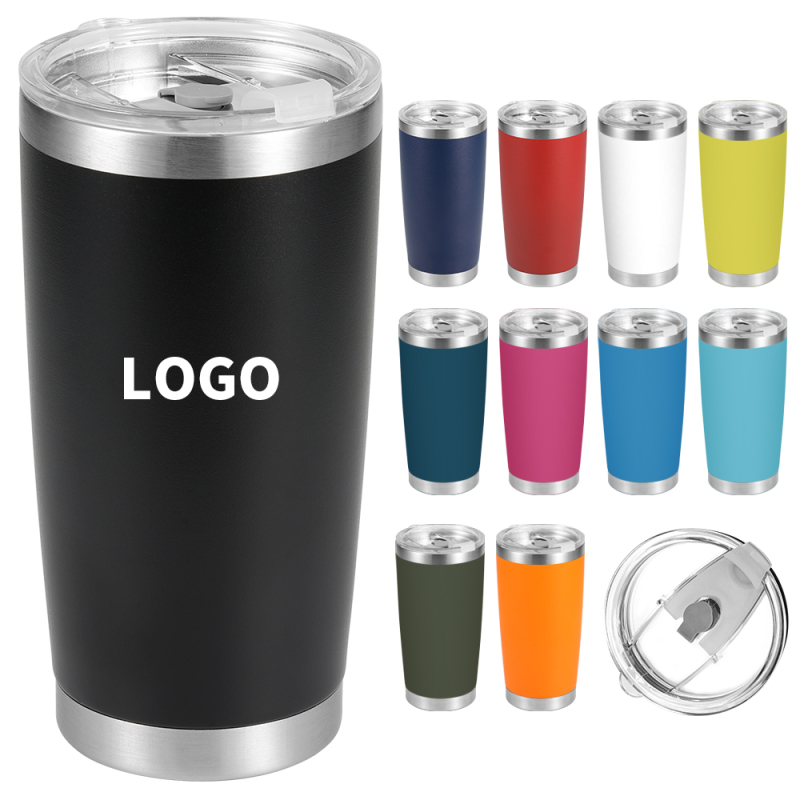 Wholesale 20oz Travel Tumbler Cups Double Wall Vacuum Insulated Stainless Steel Coffee Mug  Tumbler with Lid