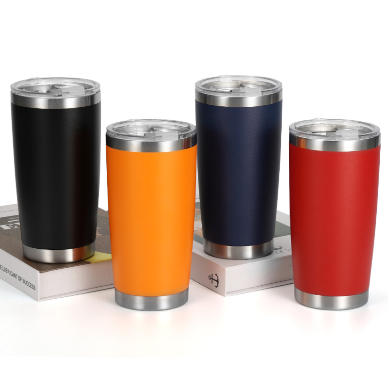 Wholesale 20oz Travel Tumbler Cups Double Wall Vacuum Insulated Stainless Steel Coffee Mug  Tumbler with Lid