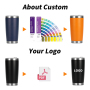 Wholesale 20oz Travel Tumbler Cups Double Wall Vacuum Insulated Stainless Steel Coffee Mug  Tumbler with Lid