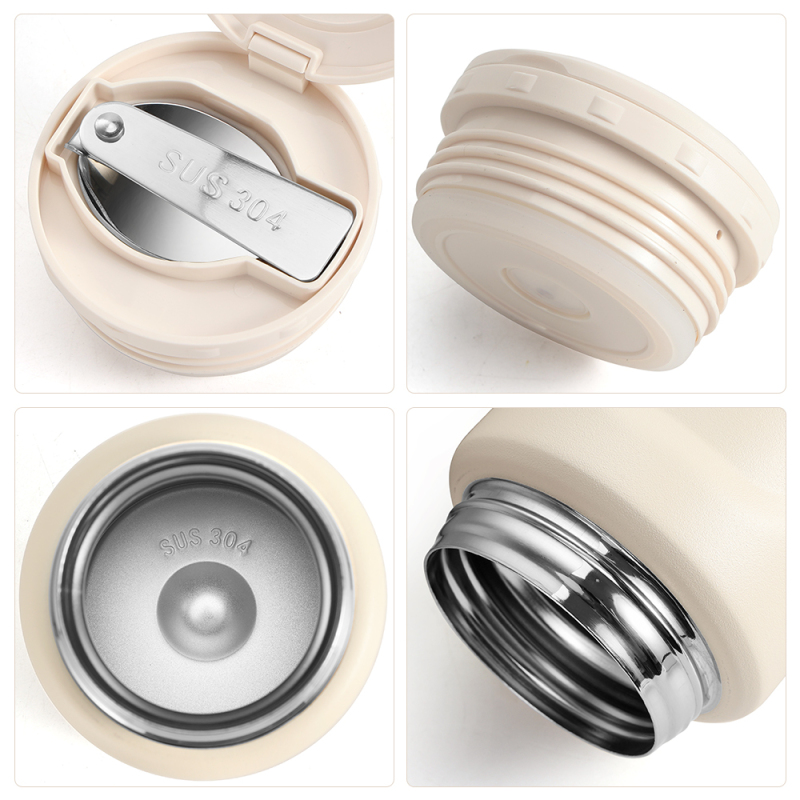 New Stainless Steel Vacuum Insulation Vacuum Food Flask Take Away Food Container with Scoop