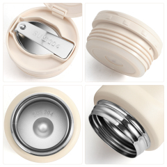 New Stainless Steel Vacuum Insulation Vacuum Food Flask Take Away Food Container with Scoop
