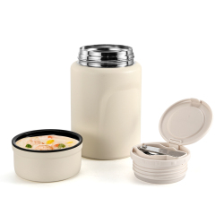 New Stainless Steel Vacuum Insulation Vacuum Food Flask Take Away Food Container with Scoop