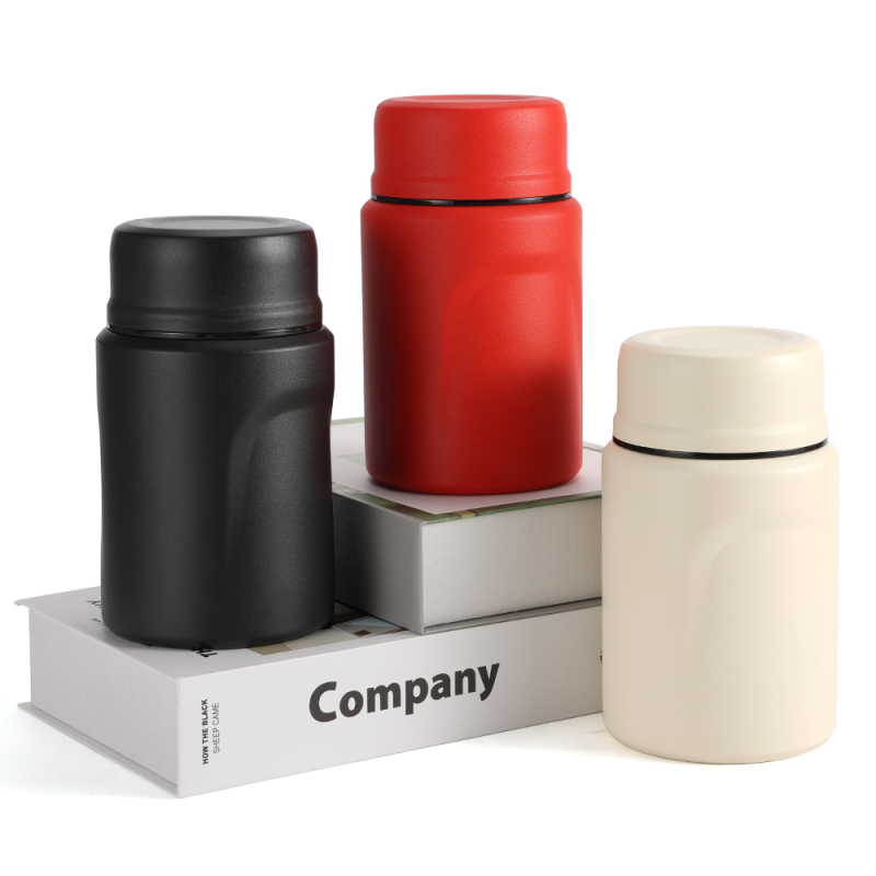 New Stainless Steel Vacuum Insulation Vacuum Food Flask Take Away Food Container with Scoop