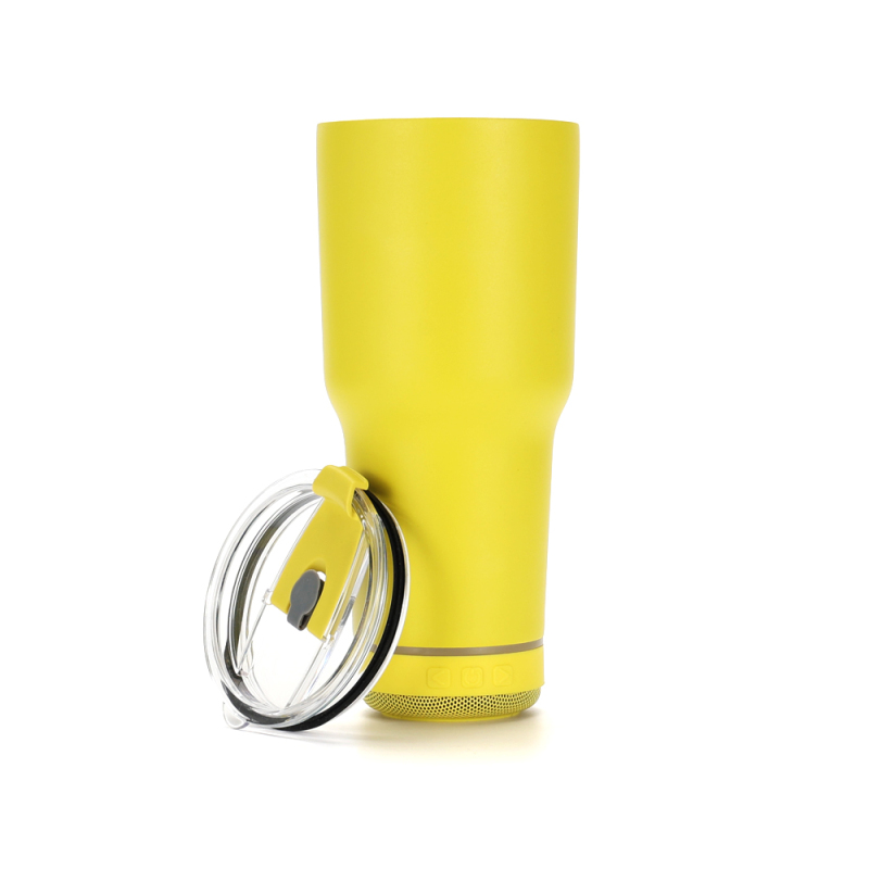 New Smart Stainless Steel Insulated Tumbler Sublimation With Speaker Music Travel Car Mug Music Water Bottle