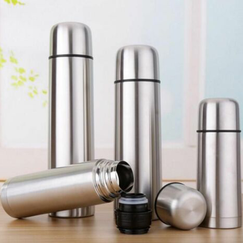 Wholesale Classic Bullet Stainless Steel Vacuum Flask Thermos Large 500ml 750ml 1000ml Sports Pouch Hot Sport Water Bottle