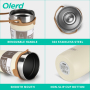 Portable Outdoor Stainless Steel Insulated Travel Coffee Mug Tyeso Vacuum Insulated Tumblers With Silicone Strap