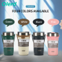 Portable Outdoor Stainless Steel Insulated Travel Coffee Mug Tyeso Vacuum Insulated Tumblers With Silicone Strap