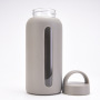New 800ml Glass Silicone Cover Time Scale Water Cup Large Capacity Portable Outdoor Carrying Cup