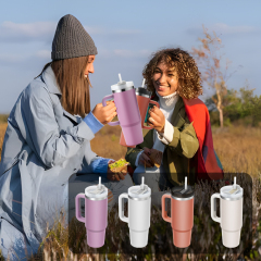 Wholesale 30oz Stainless Steel Insulated Tumbler with Straw Customized Design for Water Coffee Iced Tea Beer on Go Travel Mug