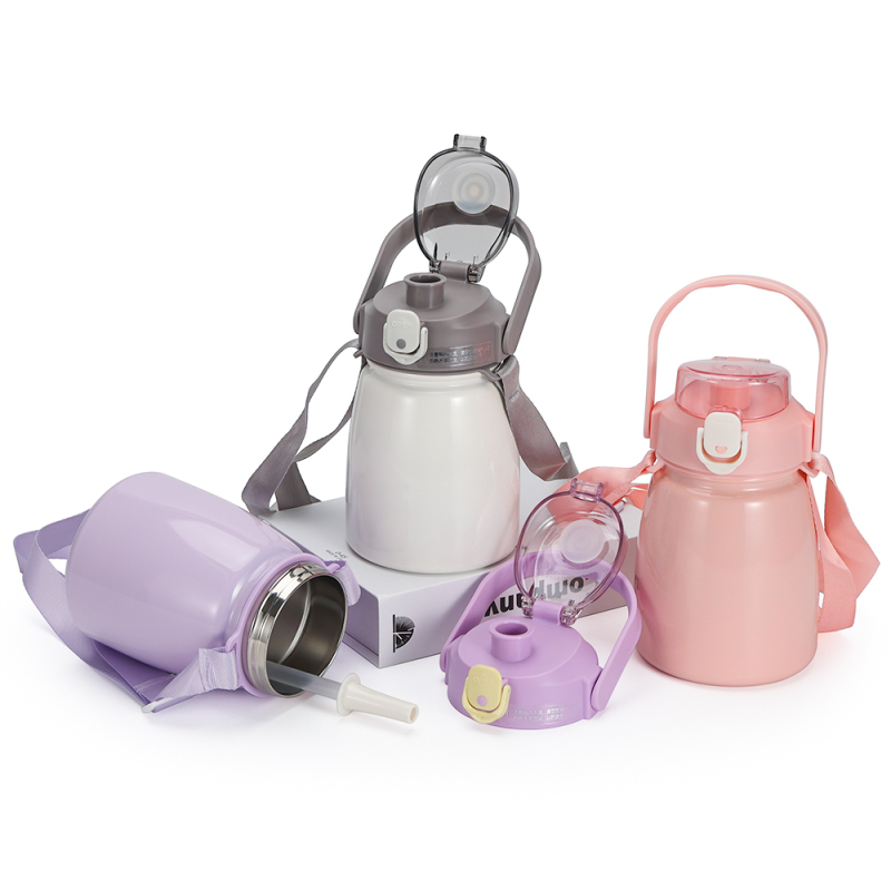 New Product Reusable Kids Stainless Steel Thermos Bottle With Diy Sticker