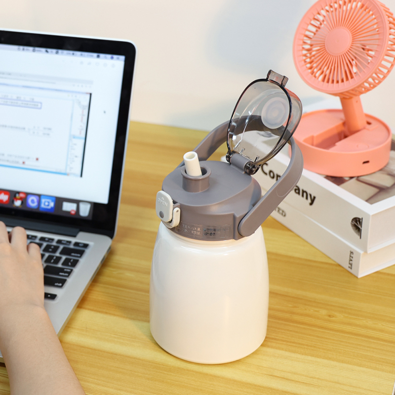 New Product Reusable Kids Stainless Steel Thermos Bottle With Diy Sticker
