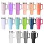 Custom Logo Double Wall Stainless Steel 40oz Car Tumbler With Handle