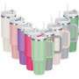 Custom Logo Double Wall Stainless Steel 40oz Car Tumbler With Handle