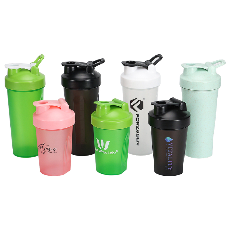 Wholesale 600ml Reusable Fitness Powerful Plastic Protein Shaker Cup