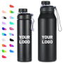 Wholesale Reusable Food Grade Stainless Steel Sport Water Bottle