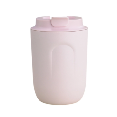 Pink Mini Coffee Cup with Lid for Kids for Water and Milk Portable Double Walled Stainless Steel Coffee Cup for Outdoors