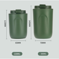 Pink Mini Coffee Cup with Lid for Kids for Water and Milk Portable Double Walled Stainless Steel Coffee Cup for Outdoors
