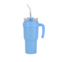 40oz Tumbler Mug with Straw Stainless Steel Vacuum Insulated Car Mugs Double Wall Thermal Iced Travel Cup