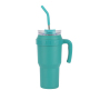 40oz Tumbler Mug with Straw Stainless Steel Vacuum Insulated Car Mugs Double Wall Thermal Iced Travel Cup