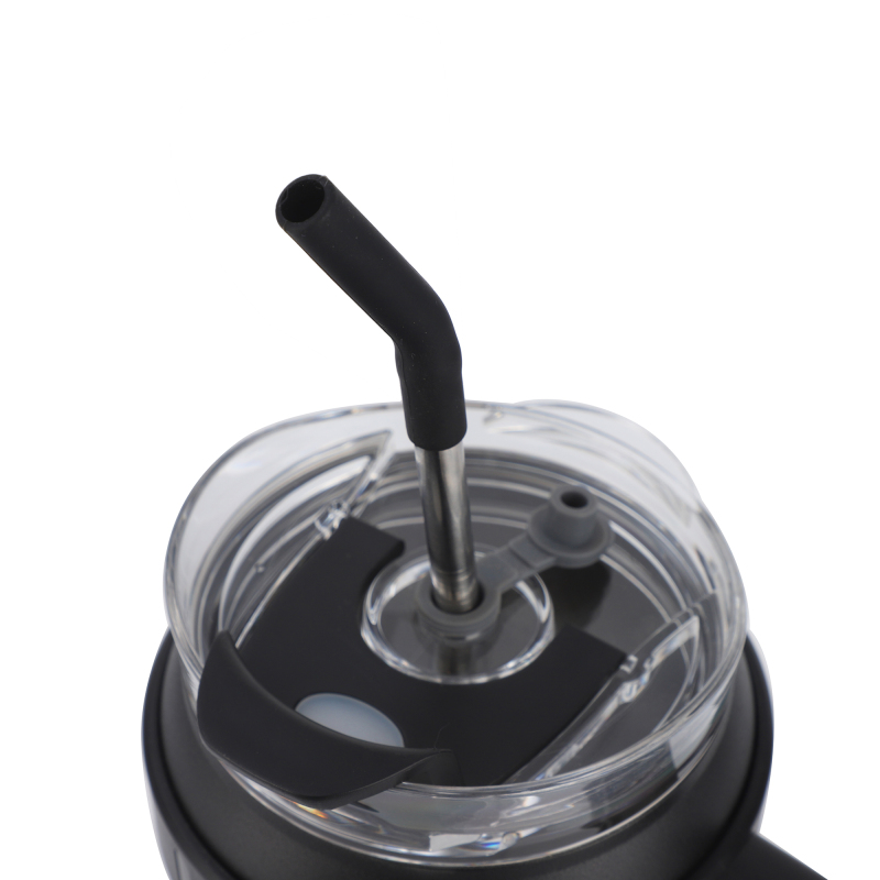 40oz Tumbler Mug with Straw Stainless Steel Vacuum Insulated Car Mugs Double Wall Thermal Iced Travel Cup