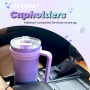 20 oz Tumbler with Handle, Easy to Hold, Travel Coffee Mug with Screw Lid, Spill-proof, Insulated Cups, Built-in Up Down Flip, Fit Most Car Cup Holders, Commute, School, Home, Office