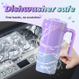 20 oz Tumbler with Handle, Easy to Hold, Travel Coffee Mug with Screw Lid, Spill-proof, Insulated Cups, Built-in Up Down Flip, Fit Most Car Cup Holders, Commute, School, Home, Office