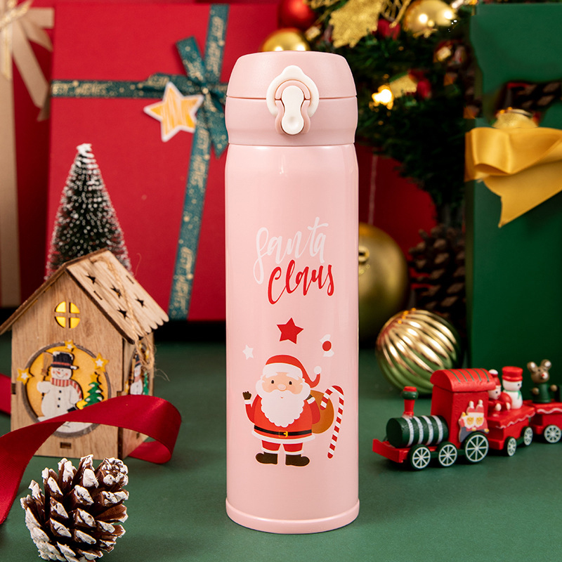 500ml Christmas Gift Custom Stainless Steel Water Bottle Double Wall Insulated Vaccum Water Cup Wholesale Drinkware Thermos Cup