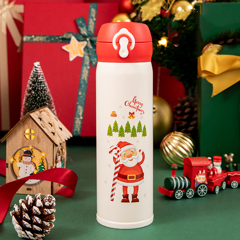 500ml Christmas Gift Custom Stainless Steel Water Bottle Double Wall Insulated Vaccum Water Cup Wholesale Drinkware Thermos Cup