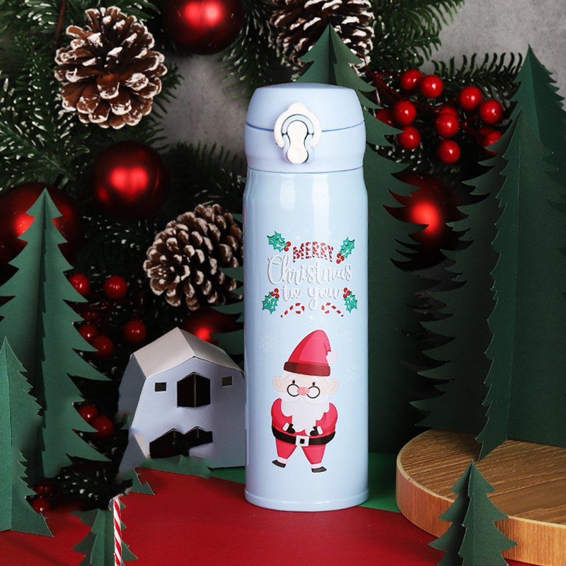 500ml Christmas Gift Custom Stainless Steel Water Bottle Double Wall Insulated Vaccum Water Cup Wholesale Drinkware Thermos Cup
