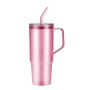 Hot 40 oz Plastic clear Color Tumbler Mug with Handle and Lid Reusable Juice Mug Travel Coffee Mug
