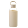 Yoga Glass Water Bottles BPA Free Non Slip Sleeve Leak Proof Lid Reusable 19 Oz and 32 Oz Sports Water Bottle
