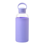 Yoga Glass Water Bottles BPA Free Non Slip Sleeve Leak Proof Lid Reusable 19 Oz and 32 Oz Sports Water Bottle