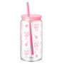 New Ins Custom 16oz Clear Juice Drinking Cup Bpa Free Reusable Plastic Tumbler Cup With Straw and Lid