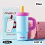 Wholesale Water Cup High-Appearance Girls' Ice Cup with Glass Liner Handle Vacuum Straw for Travel Drinks Stay Cold