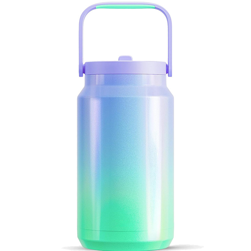Customized Large Capacity 50oz Stainless Steel 304 Portable Sports Water Bottle Camping Coffee Travel Mug Tumbler Cups