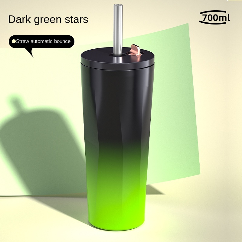Big Capacity Hand Portable Sports Work Out Water Bottle Travel Coffee Mug with Straw